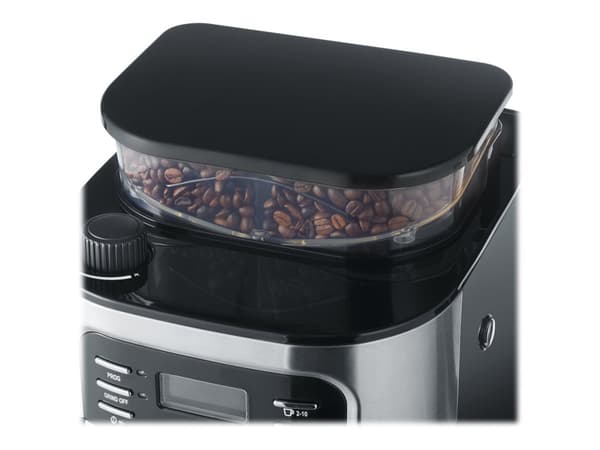 SEVERIN KA 4810 - Kaffemaskin - 10 kopper - rustfritt stål / svart