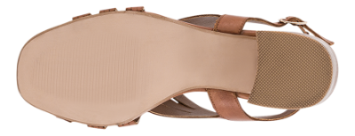 B&CO Damesandal med hæl Brun 4214100630
