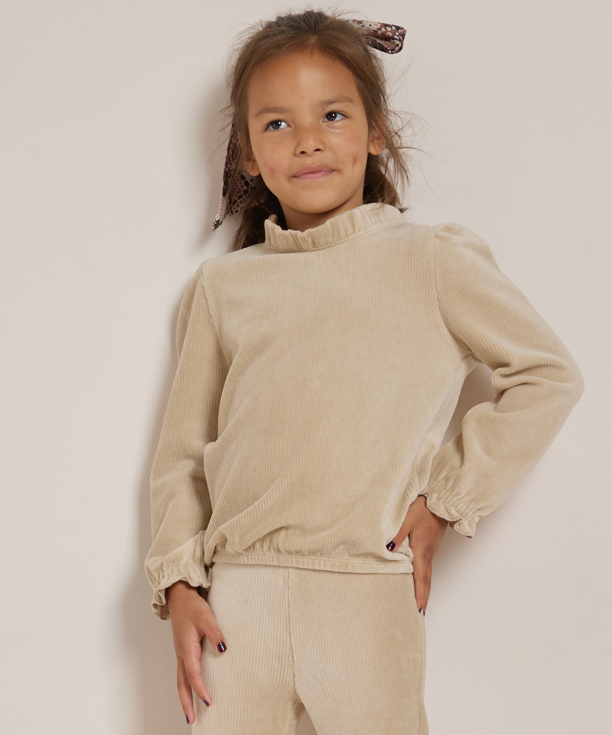 rib velvet top