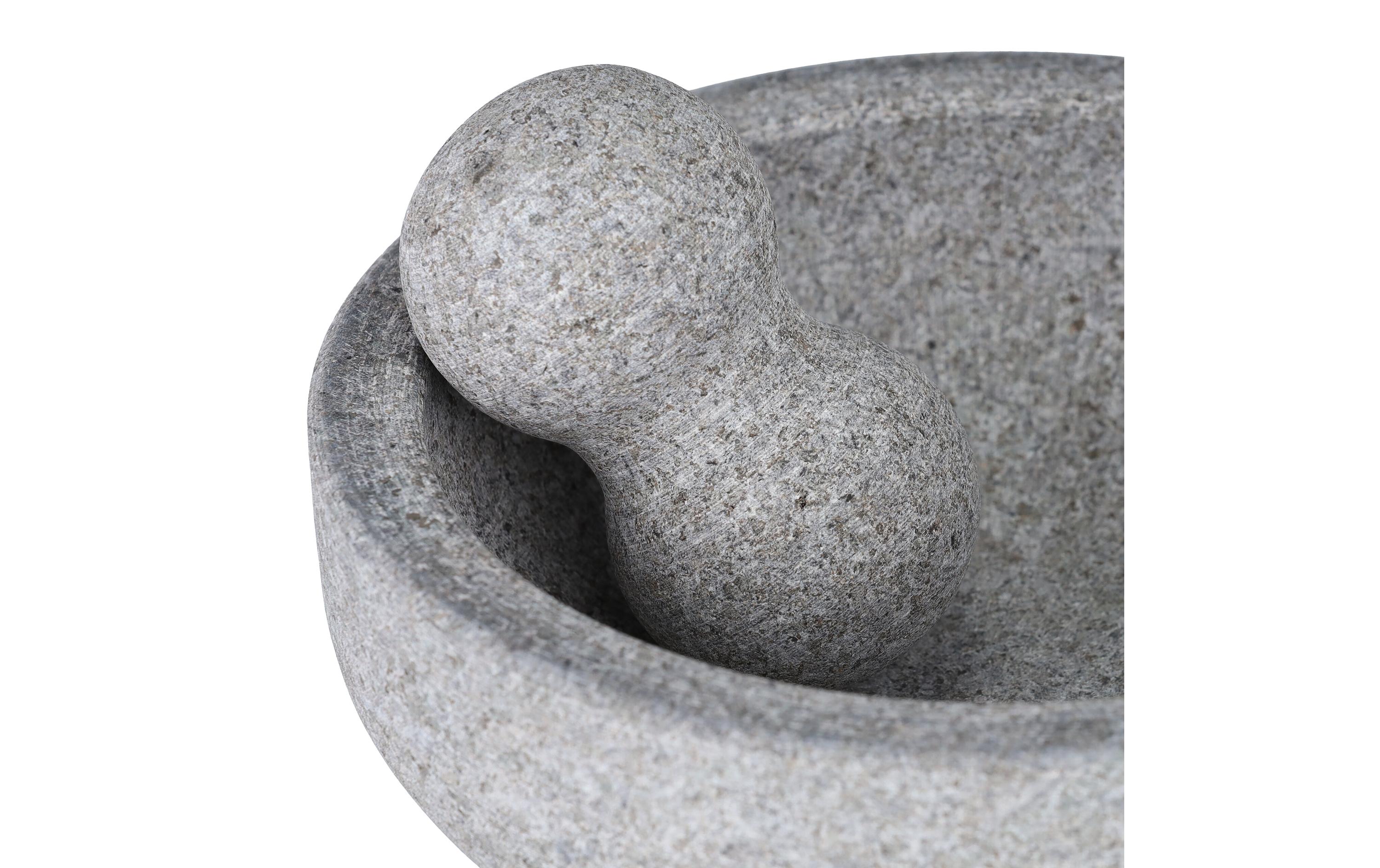 Mörser mit Stössel 20 cm, GranitGranitmörser für Hobbyköche und Profis