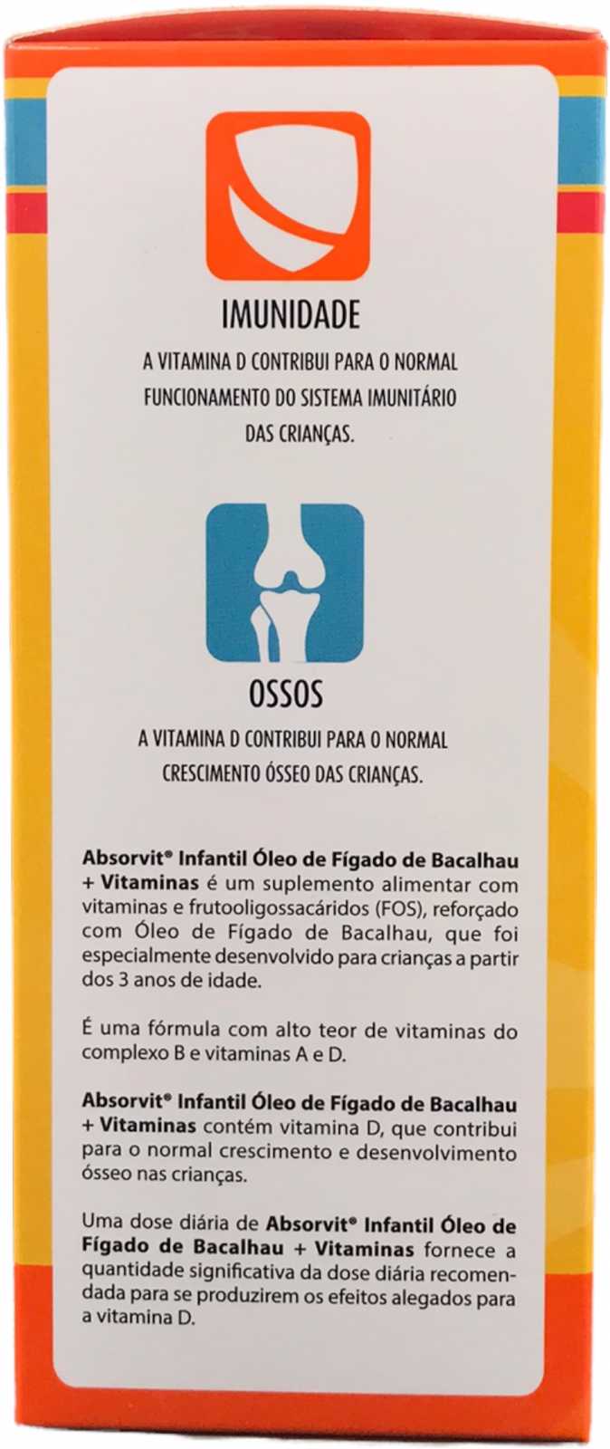 Absorbit Óleo de Fígado de Bacalhau e Vitaminas para Crianças 150 ml