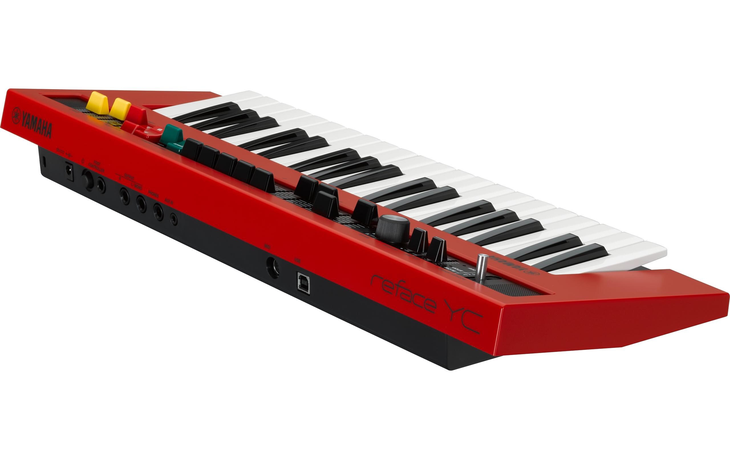 Synthesizer Reface YC<br>Portables Keyboard mit Mini-Tastatur, integrierten Lautsprechern und professionellen Anschlüssen
