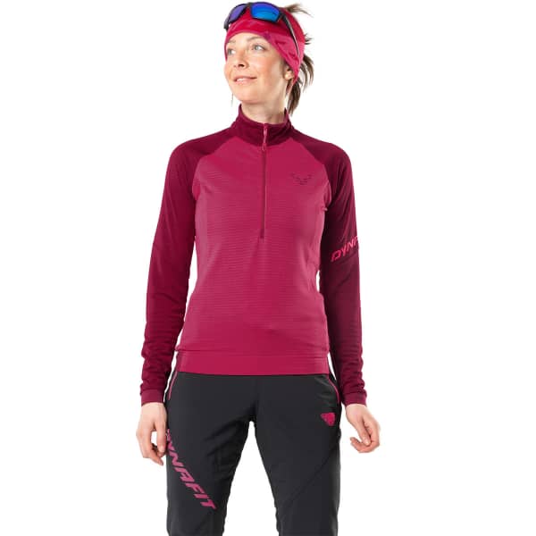 Sweat polaire ski rando DYNAFIT SPEED PTC 1/2 ZIP W BEET RED
