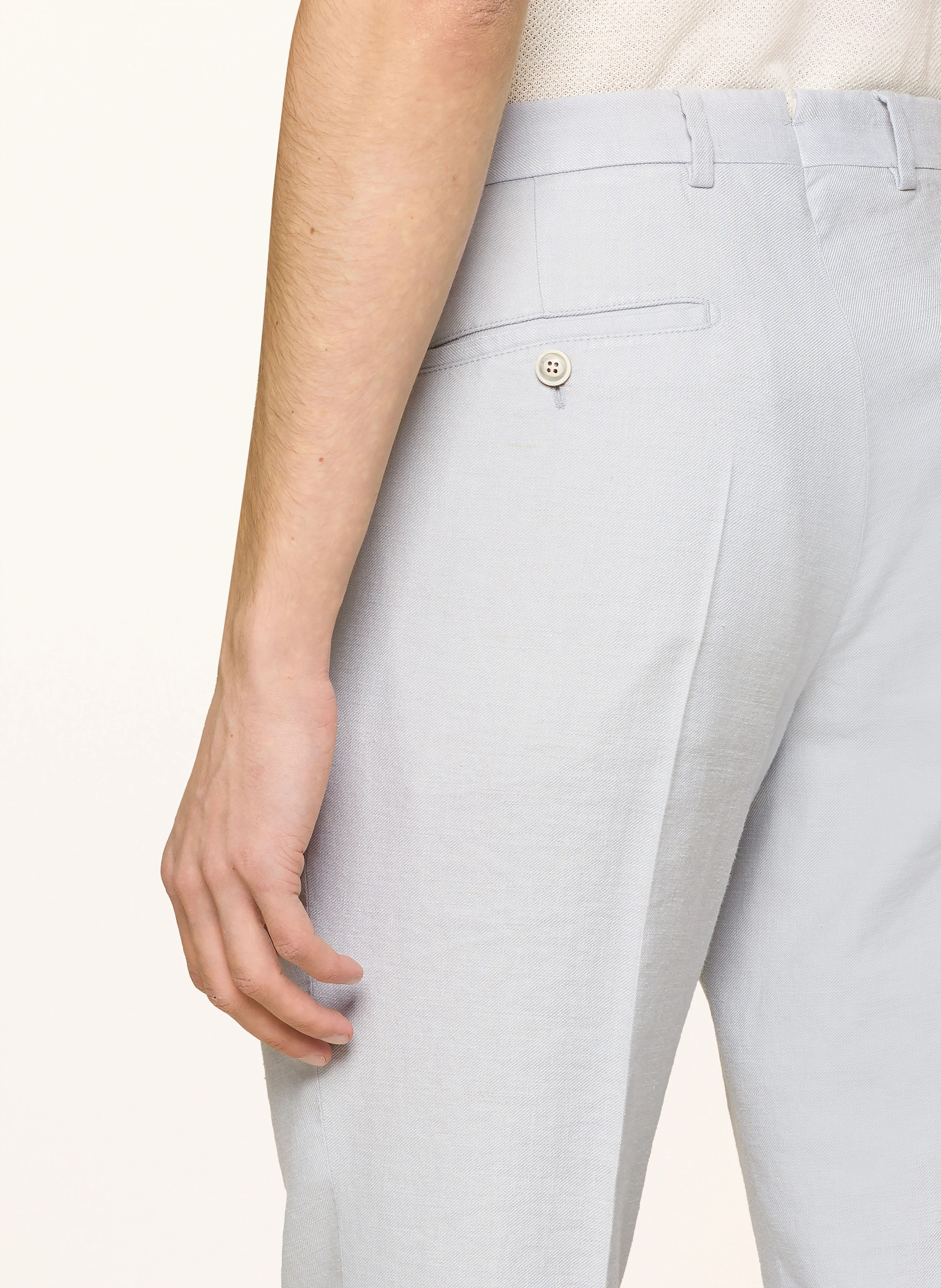 windsor. Anzughose SILVI Extra Slim Fit mit Leinen