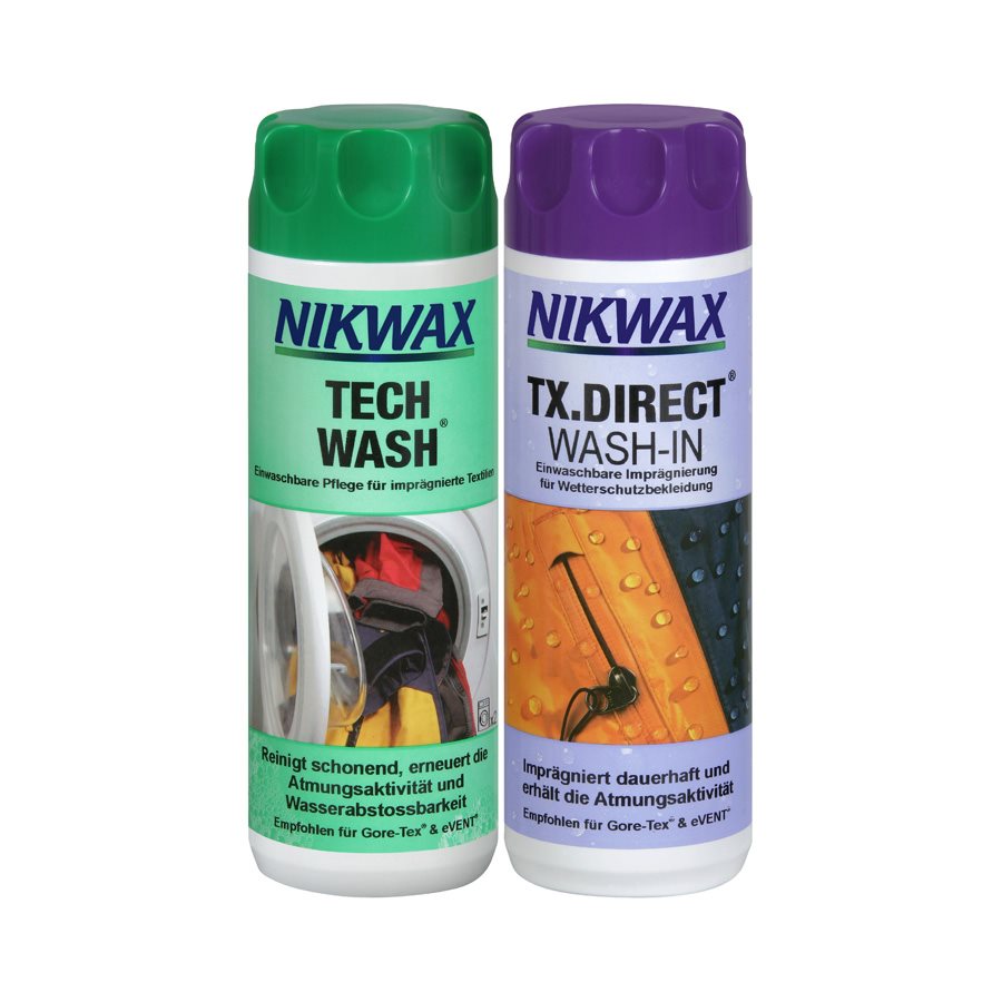 NIKWAX Tech Wash/TX Direct Wash-IN<br>2 × 300 ml, Duo Pack