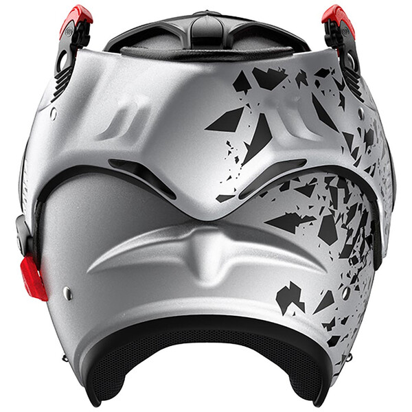 Roof - Casque Boxer Alpha Blackstar Argent / Noir Mat
