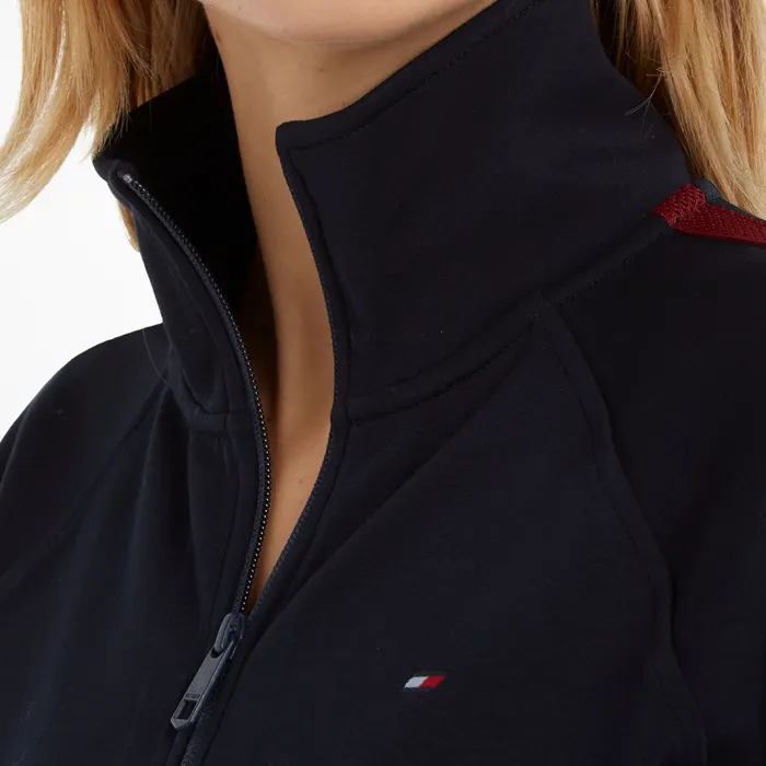 Tommy Hilfiger Regular Interlock Tape Zip Sweatvest Dames