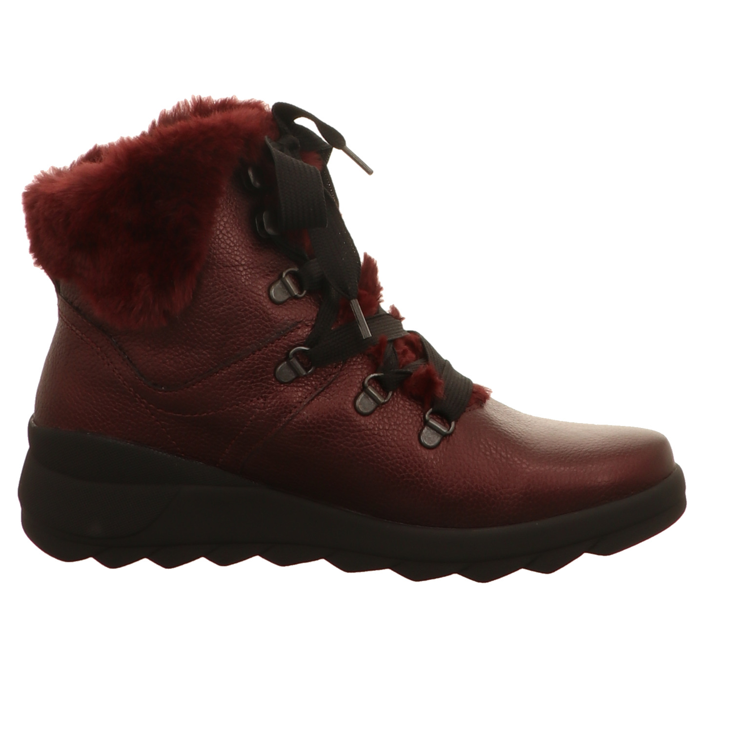 Waldläufer Schnürstiefelette rot