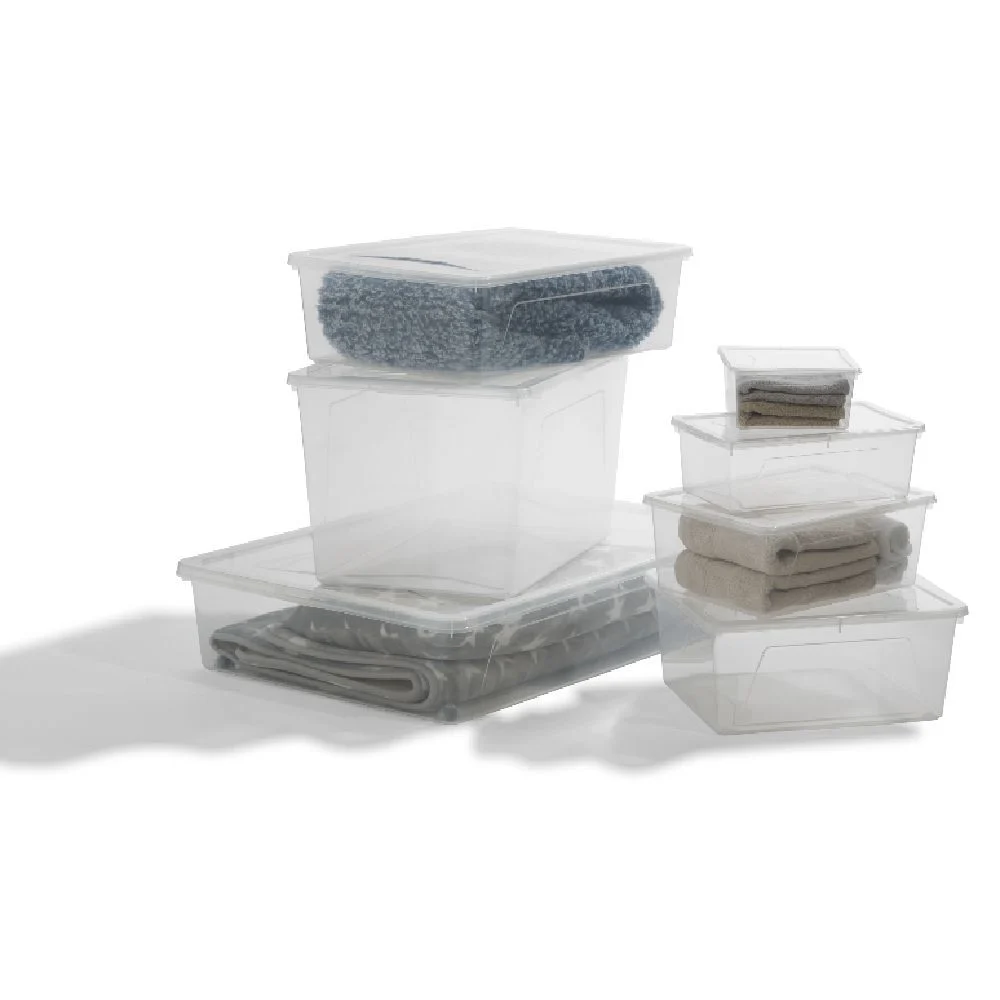 Boîte de rangement transparente 18 L