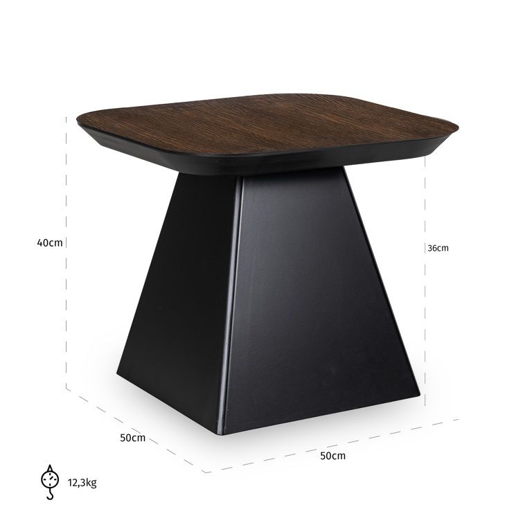 Bijzettafel 8817 Bruin Bonvoy B50 x D50 x H40 cm