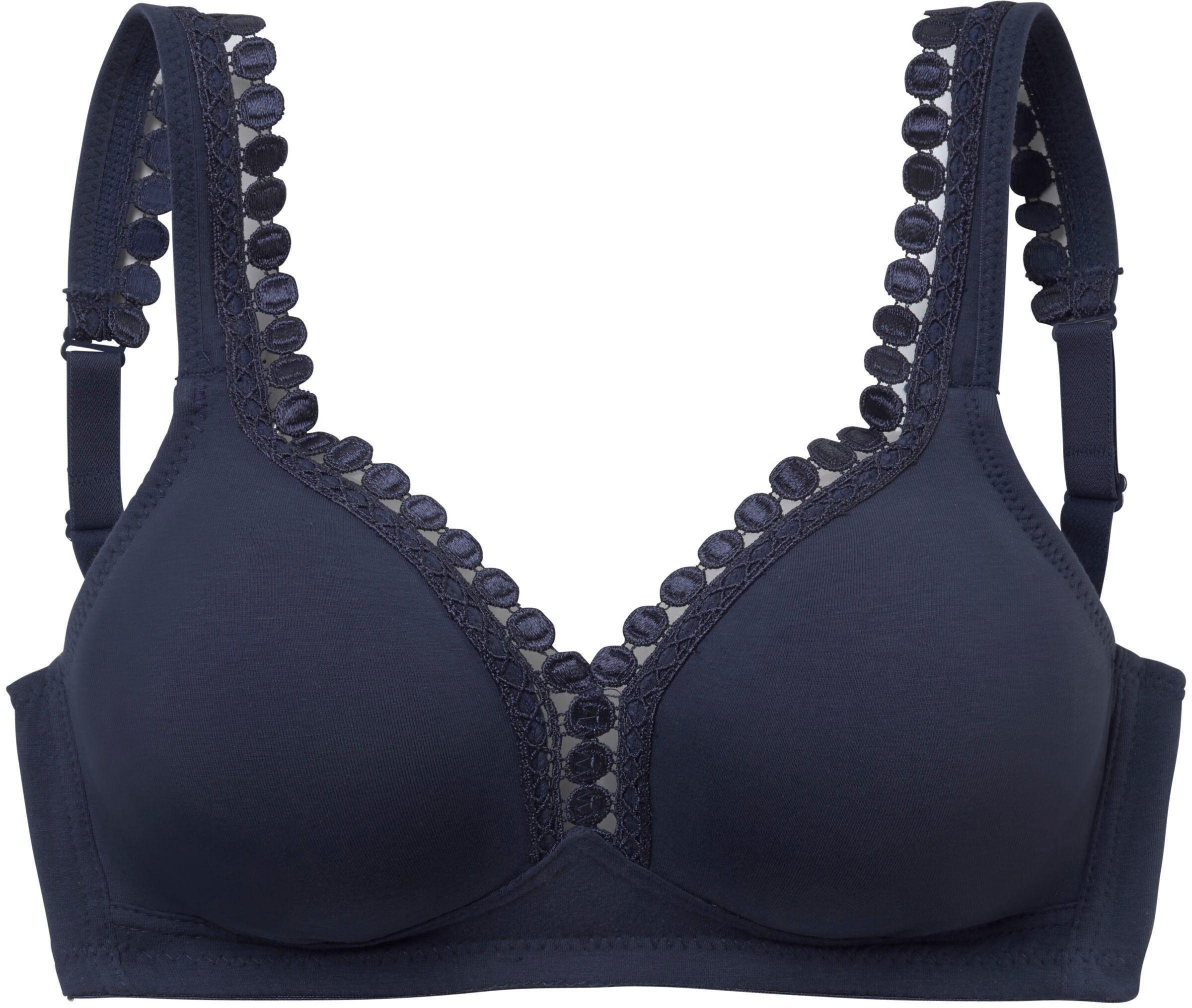 petite fleur Soft-BH in marine+weiß
