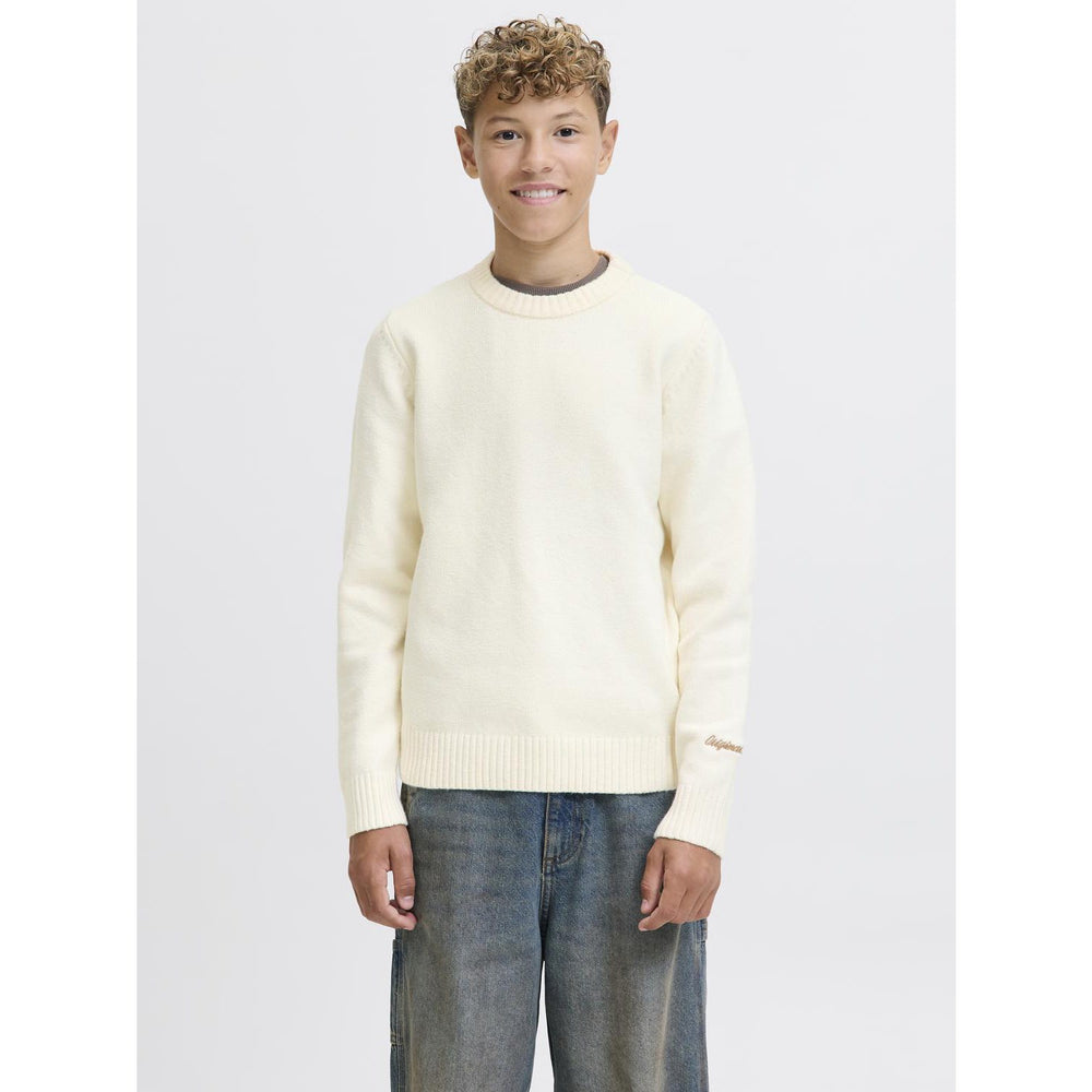 Køb Jack & Jones Junior Sea Salt Jornorrebro Strik Crew Neck Ln Jnr