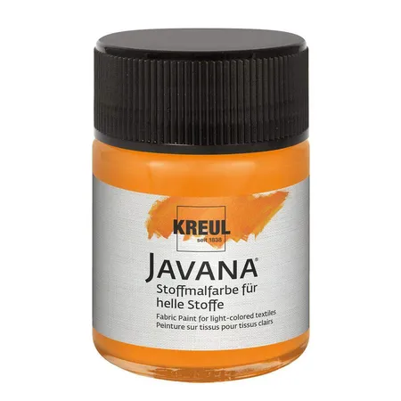 KREUL Javana Stoffmalfarbe für helle Stoffe Orange 50 ml
