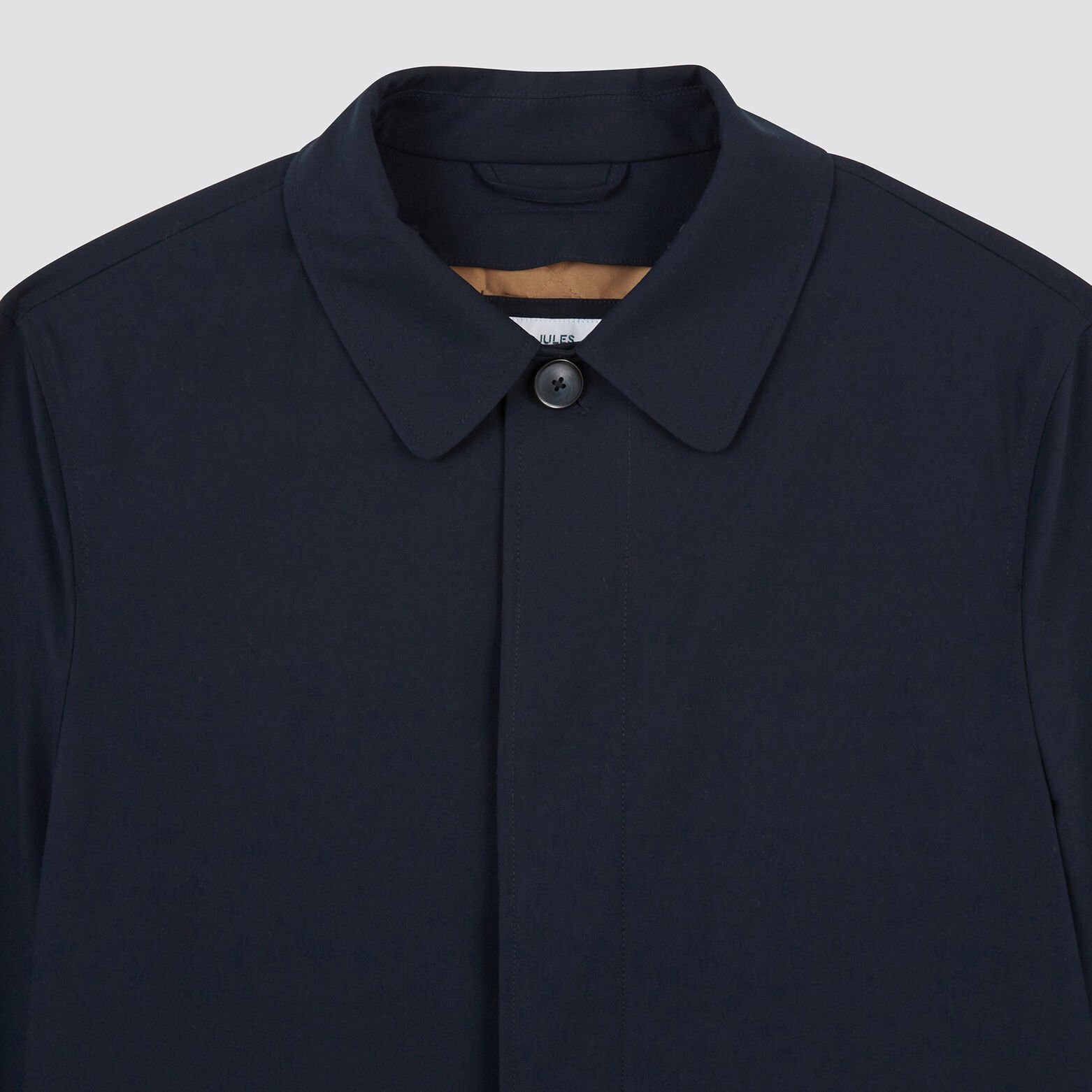 Trench col chemise avec doublure amovible Bleu foncé