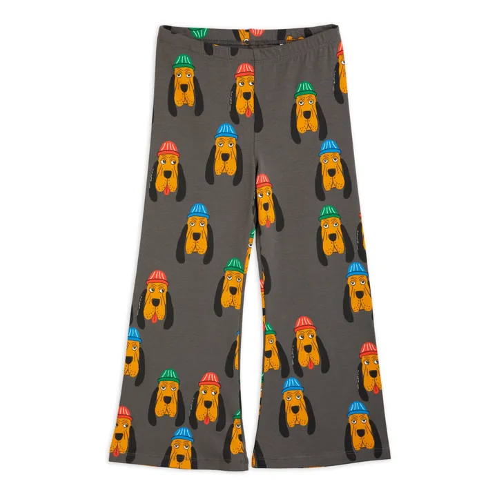 Mini Rodini Pantalon Coton Bio Chien | Gris anthracite
