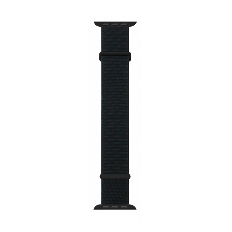 Apple Watch (42/41/40/38 mm) Nylon Ersatz Armband mit Klettverschluss (Gelenkumfang: 170-215mm) - Schwarz / Rot