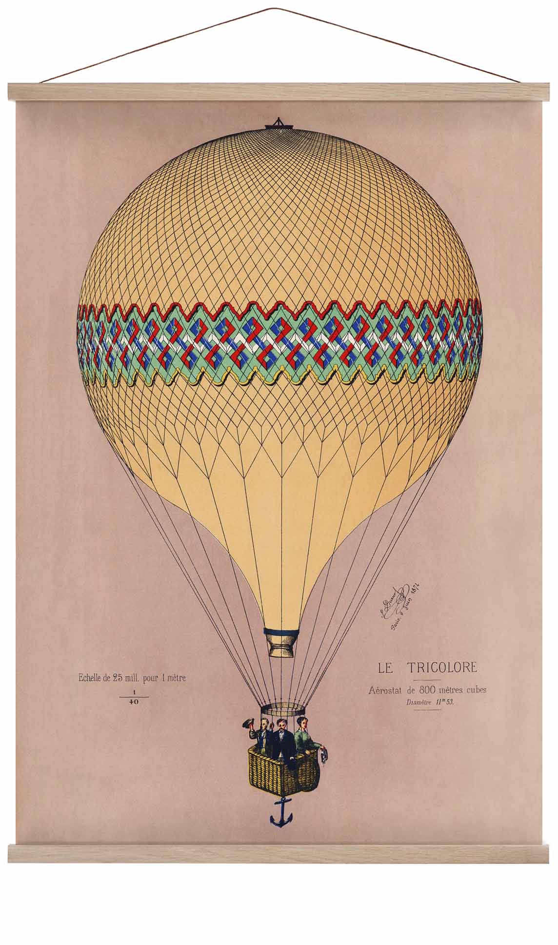 Ballon Tricolore Rosa