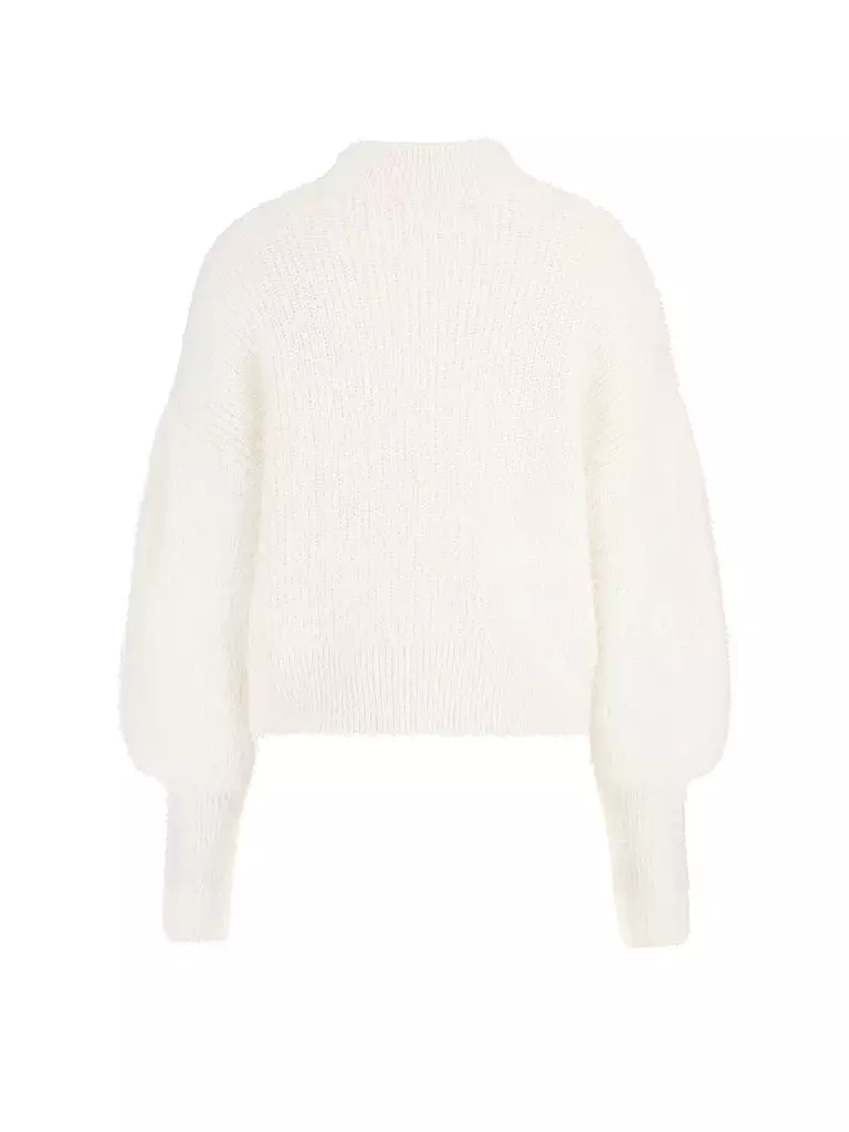 GUESS Pullover in Felloptik KEYLA creme