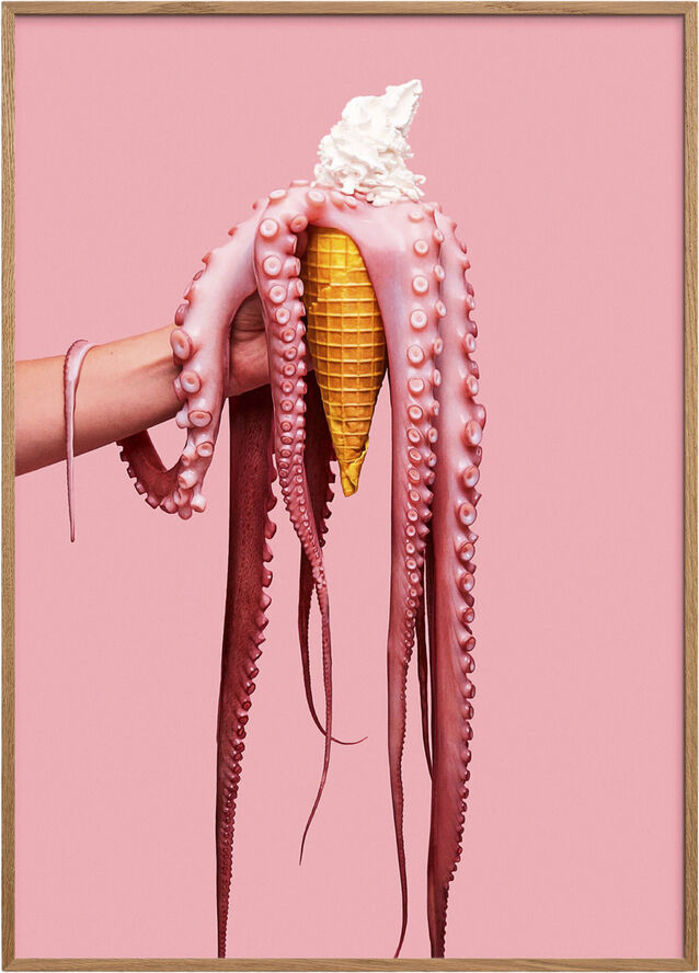 Poster & Frame Super Mercat - Octopus ice cream Flerfarvet