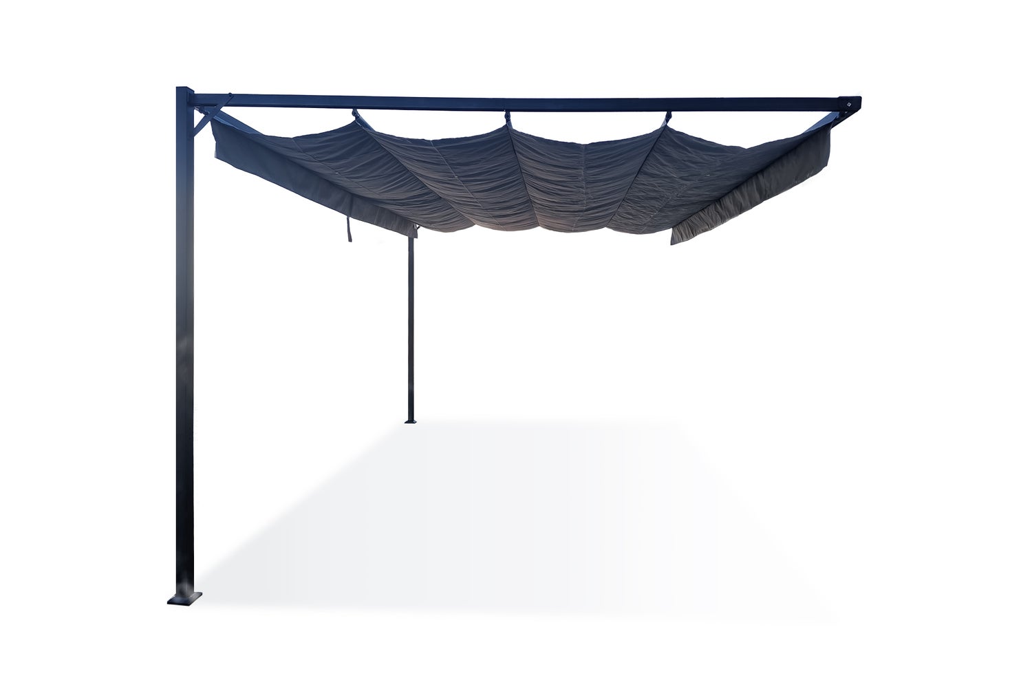 Pergola NOOSA 400L300 Lichtgrijs Wandmontage