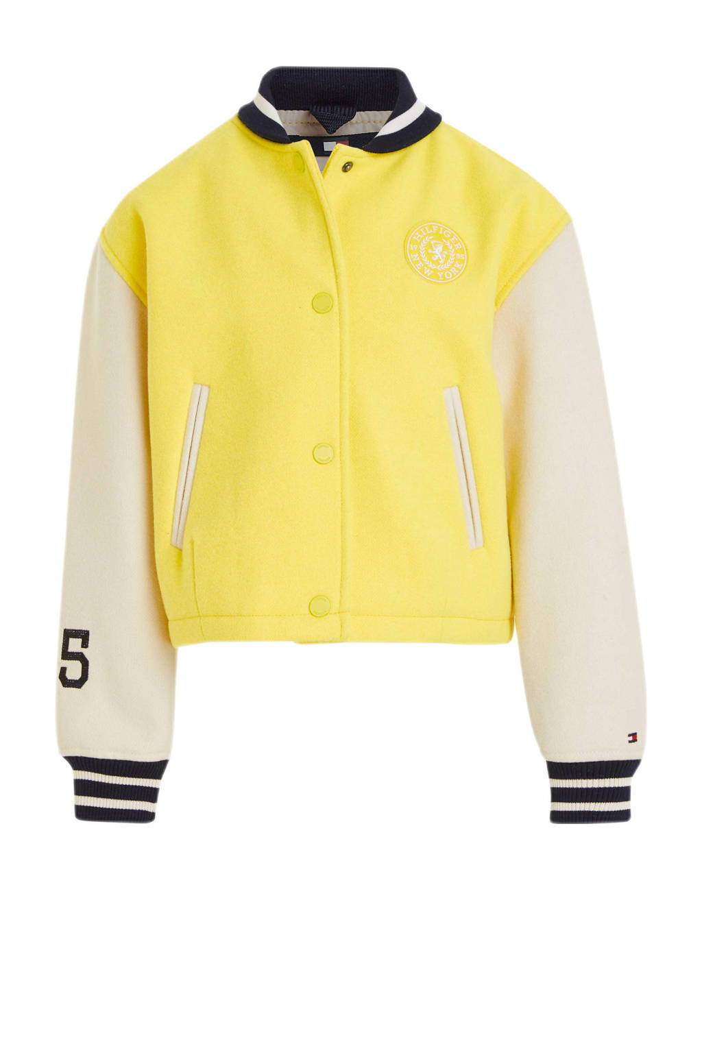 Tommy Hilfiger bomberjack zomer VARSITY geel/ecru
