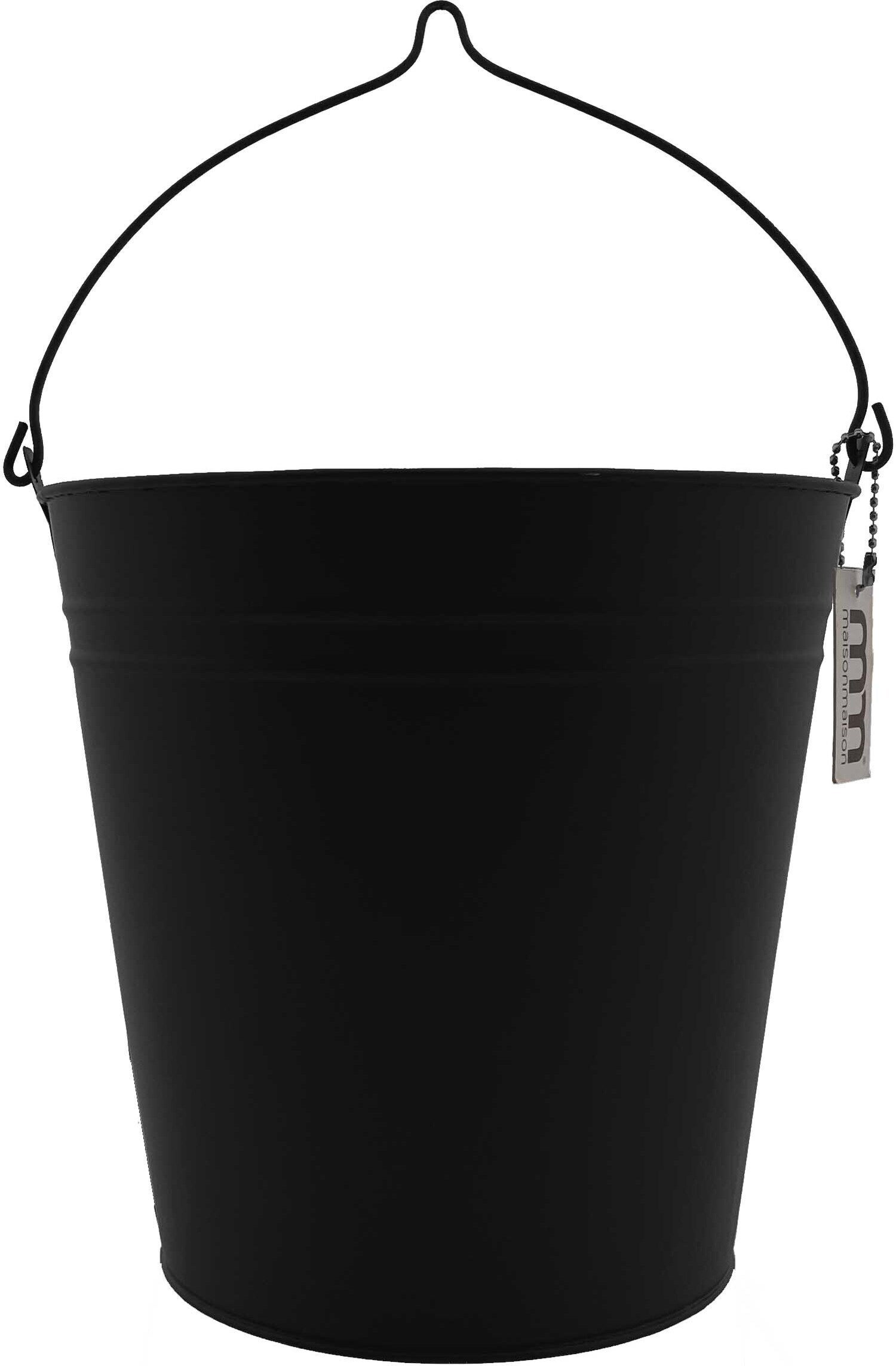 Maison Maison plantenemmer zwart D 23 H 22 cm