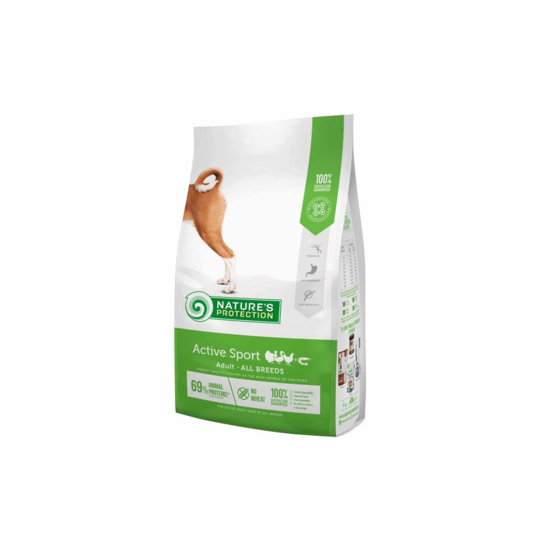 Alimento Nature's Protection Active com Aves e Krill para Cães Adultos 4 Kg
