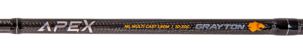 Canne baitcasting Medium Light polyvalente Grayton Apex 1.90m (10-30g)