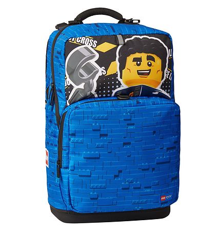LEGO? Skoletaske m. Gymnastikpose/Penalhus - City - Police Adven