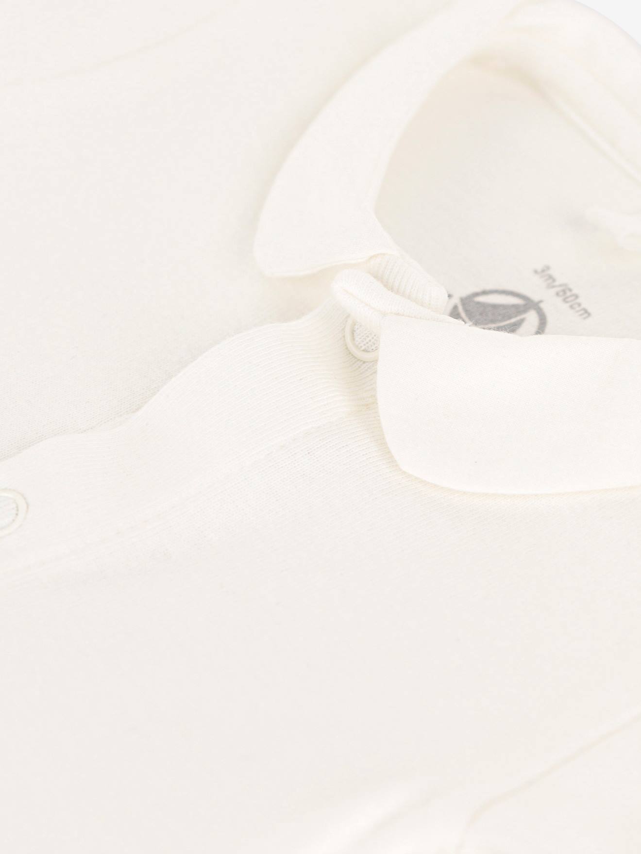 Body PETIT BATEAU de manga curta, branco