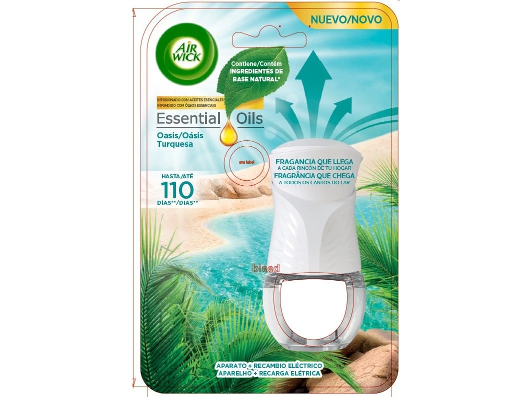 AMBIENTADOR ELÉTRICO AIR WICK OASIS TURQUESA 19ML