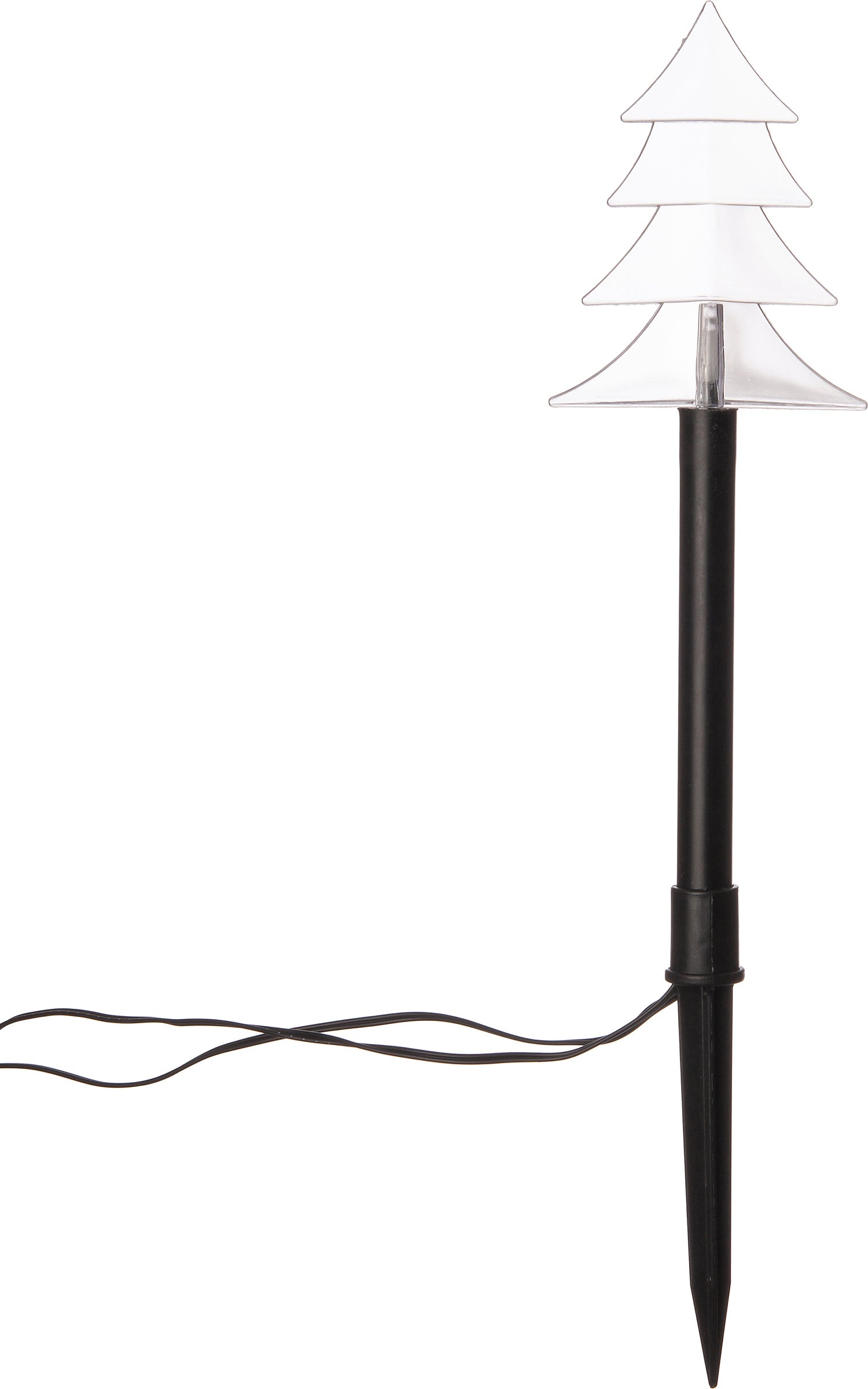 Intratuin tuinsteker kerstboom met 5 lampjes warm wit 9 x 1 x 37 cm 5 stuks