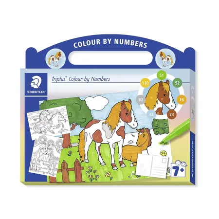 STAEDTLER® triplus® Malen nach Zahlen - Pferd