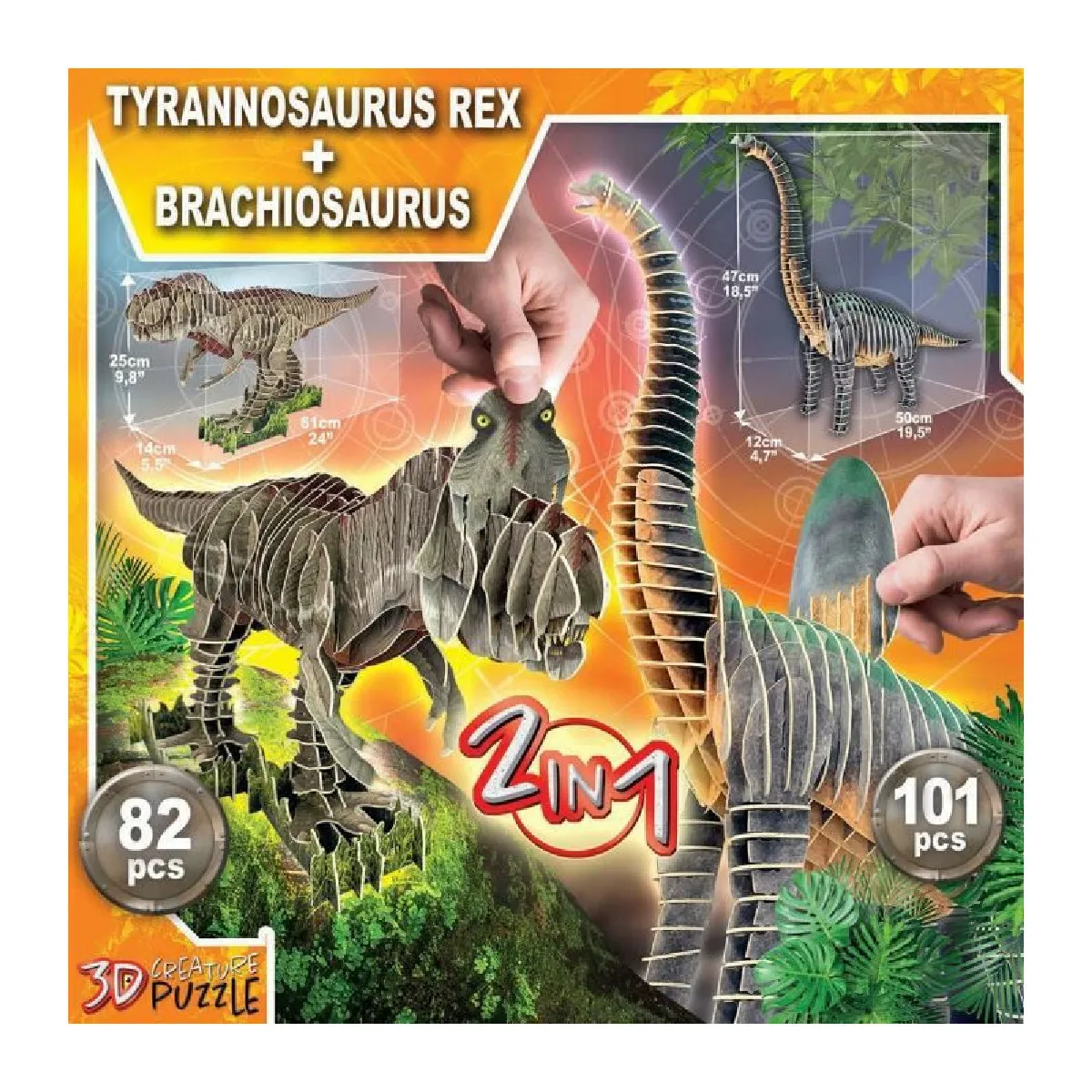 Educa Borras Educa 2 in 1 Dino Creatures