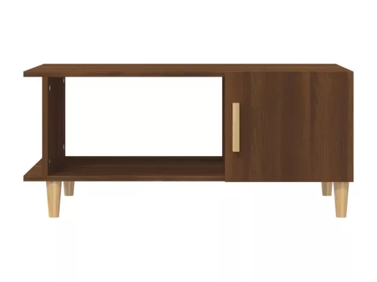 Table basse chêne marron 90x50x40 cm bois d'ingénierie