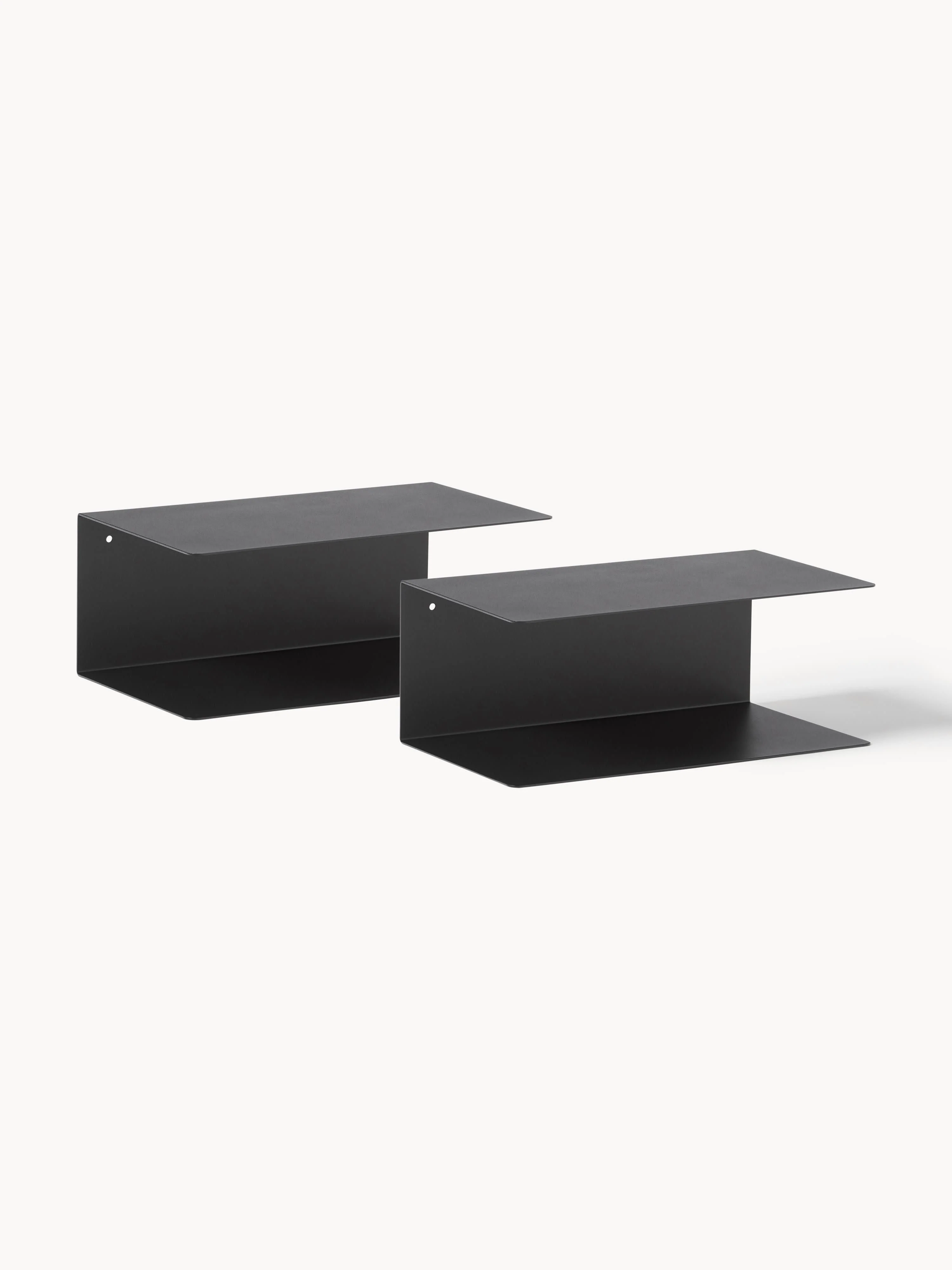 Metalen wandnachtkastjes Neptune, 2 stuks