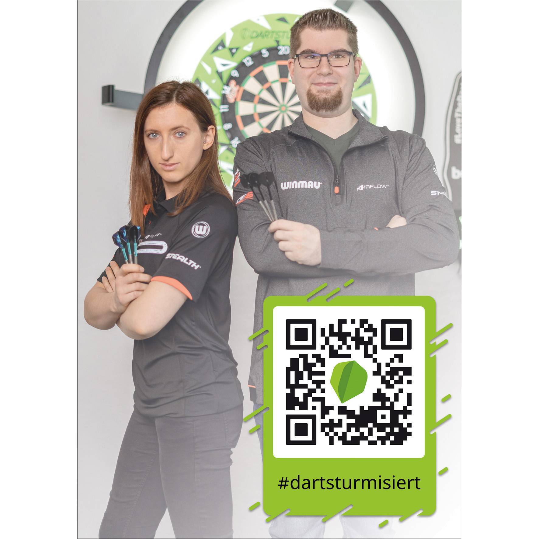 DartSturm - Autogrammkarte - DIN A6