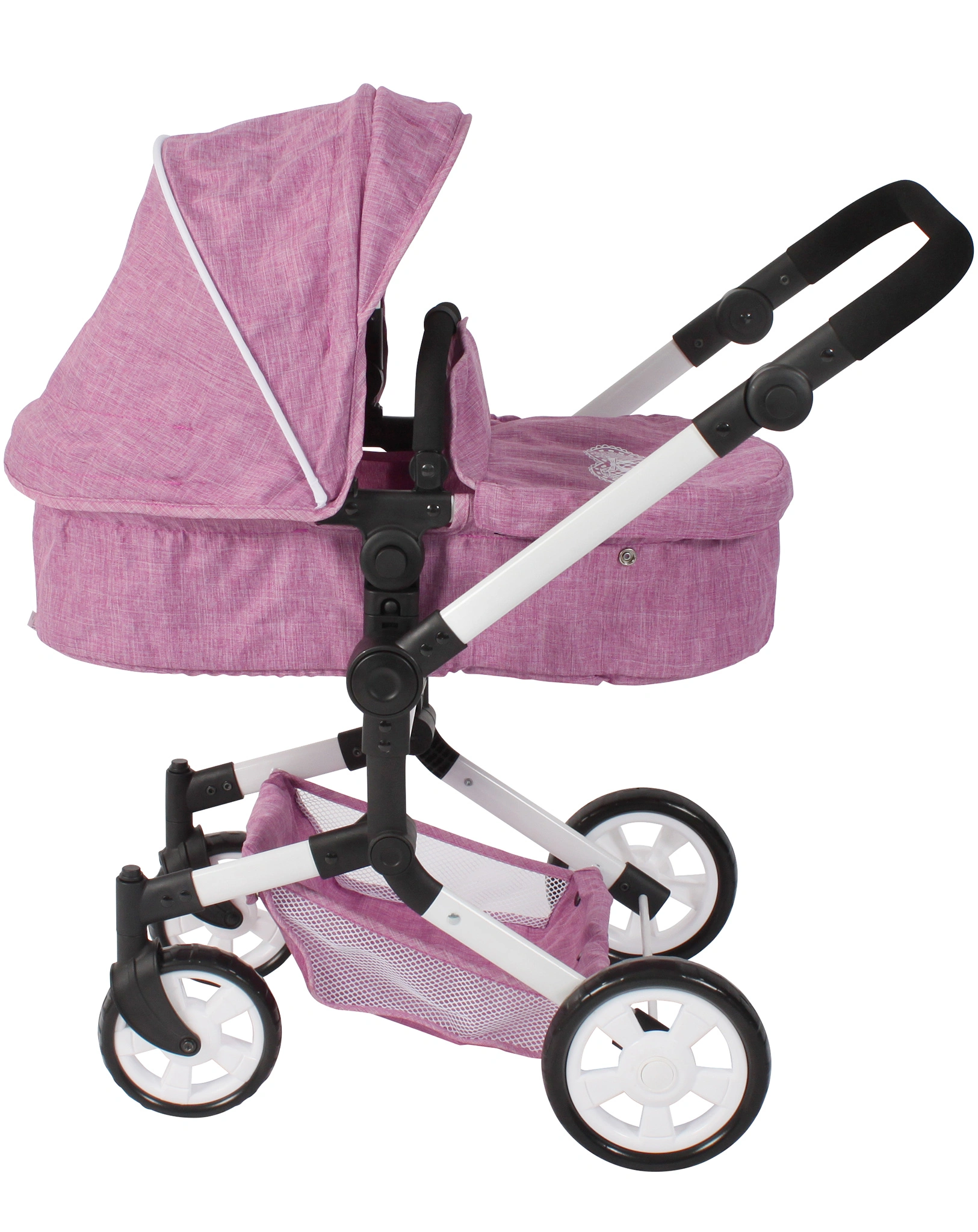 Kombi-Puppenwagen LINUS in pink melange