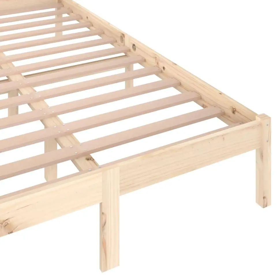 vidaXL - Bed frame met hoofdbord - Massief grenenhout - 120x200 cm