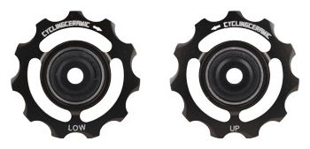 Paire de Galets CyclingCeramic pour Shimano 12V 9200/8200 Noir