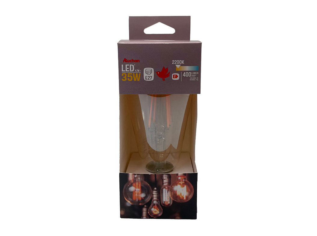 LÂMPADA LED EDISON AUCHAN E27 35W DOURADA