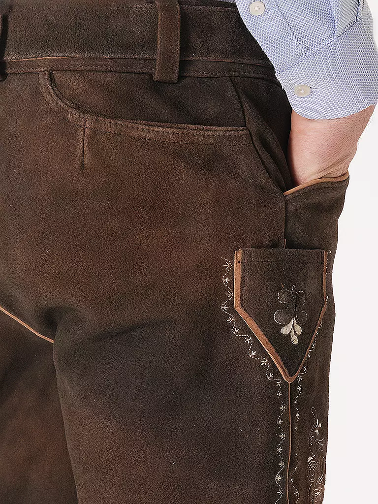 GWEIH & SILK Lederhose LEO braun