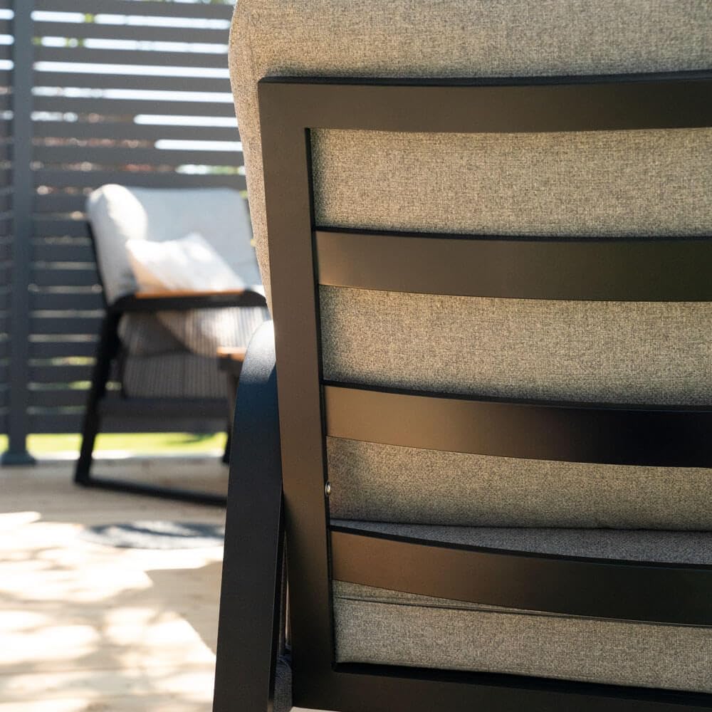Home Deluxe Gartenlounge MARABA – Aluminium | Moderne & wetterfeste Lounge-Garnitur für Terrasse & Garten