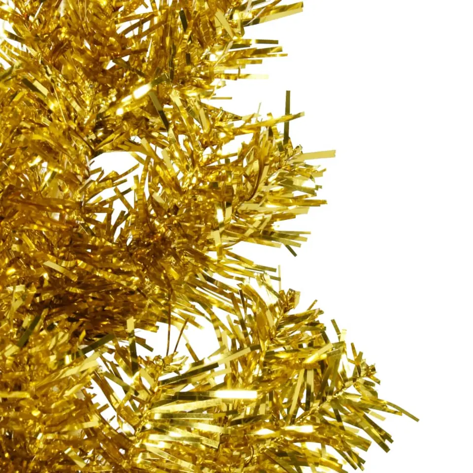 vidaXL - Halve Kunstkerstboom - Goud - 210 cm