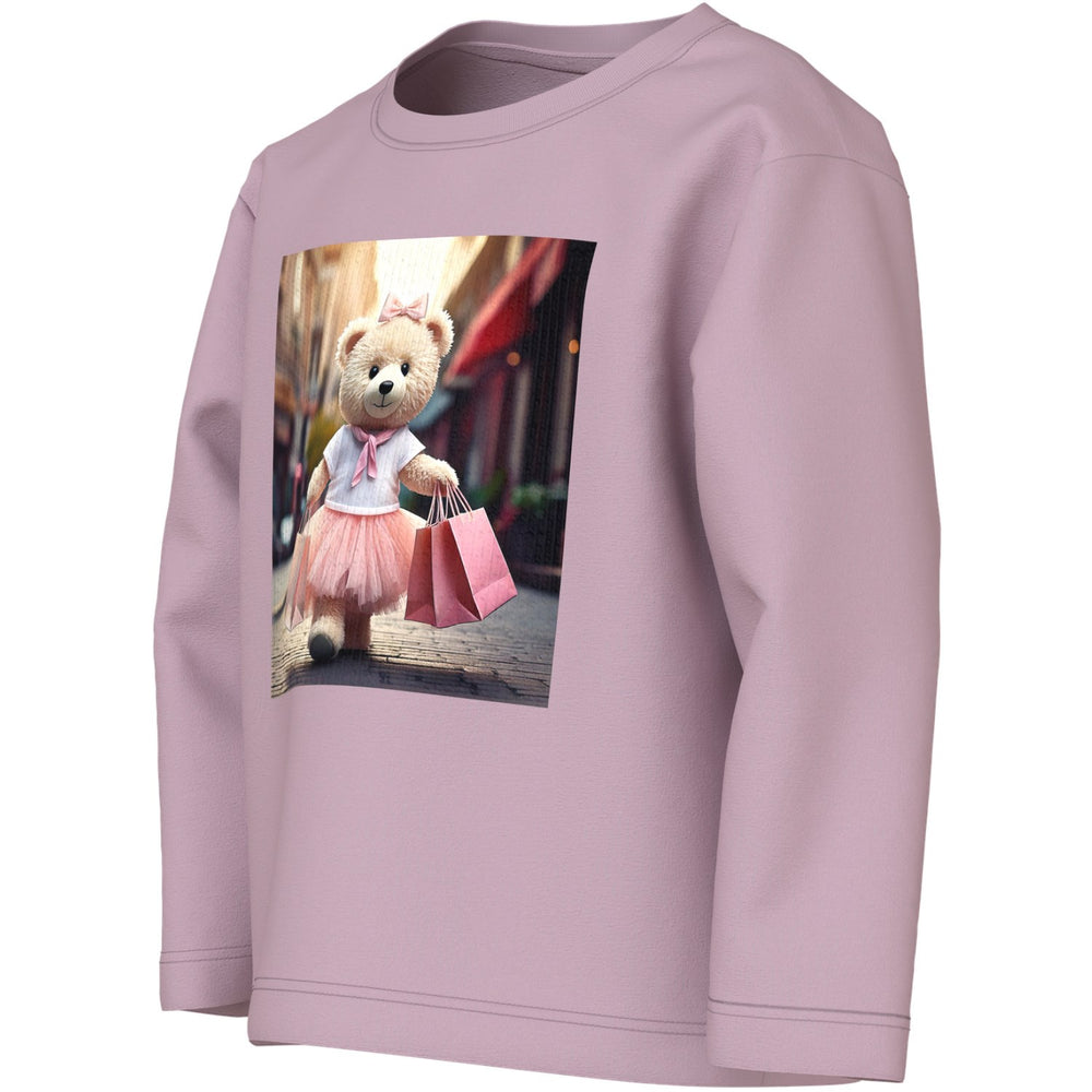 Køb Name It Dawn Pink Shopping Bear Nmfvotea Ls Nreg Top