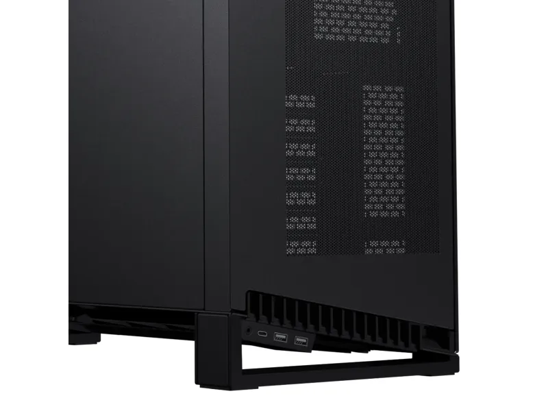 Phanteks NV7 - FT - udvidet ATX - sidepanel med vindue (hærdet glas) - ingen strømforsyning (ATX) - sort satin - USB/Lyd