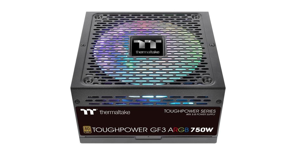 ThermaltakeToughpower GF3 ARGB Gen 5 EU modulaire 750 watt voeding   (Zwart, 4x PCIe)