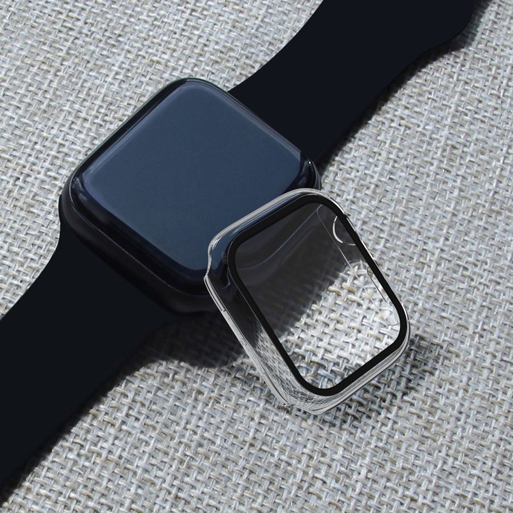 Apple Watch Series (38 mm) Hardcase Bumper   Display Schutzfolie - Transparent