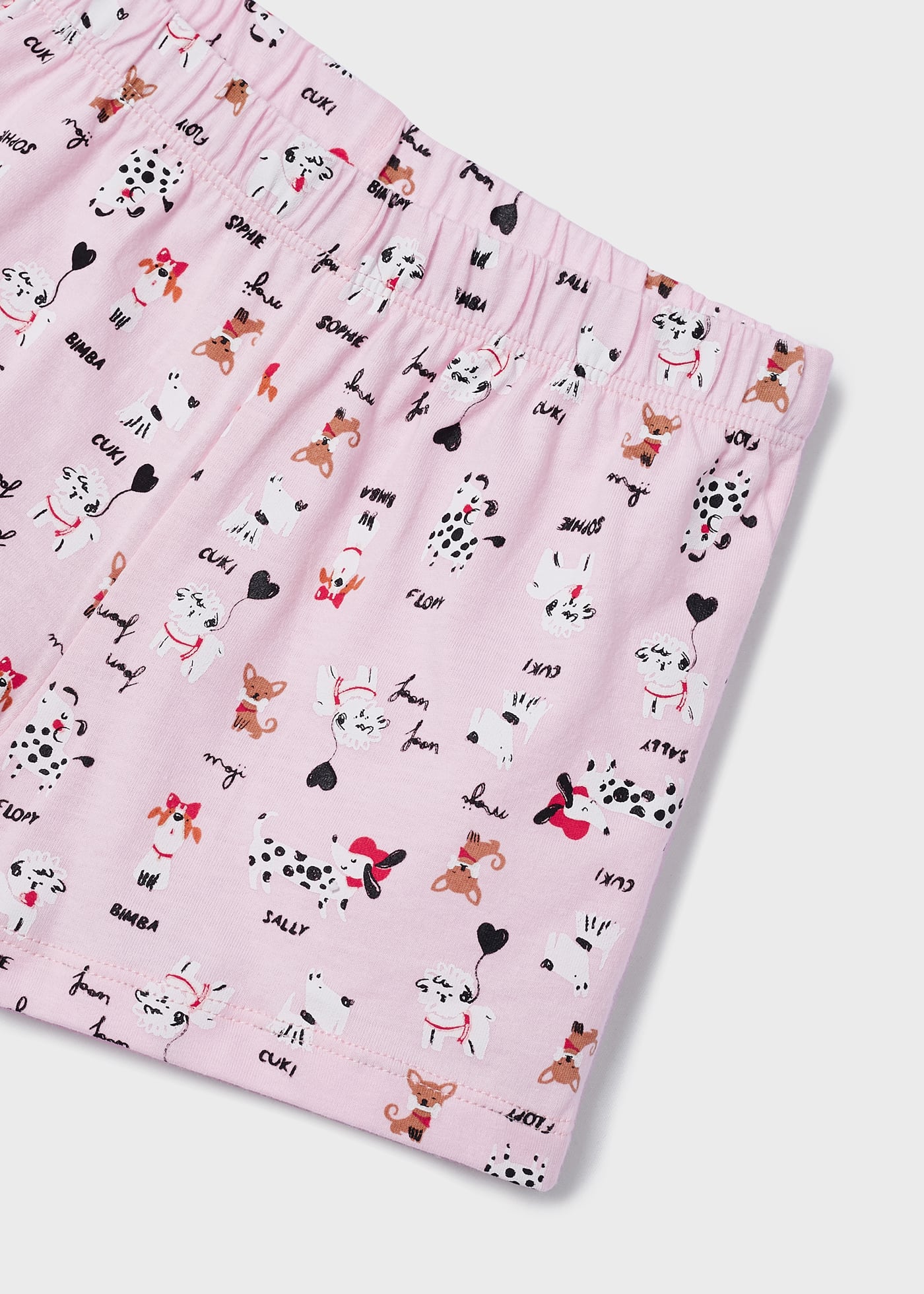 Pijama sem mangas de algodão sustentável para meninas