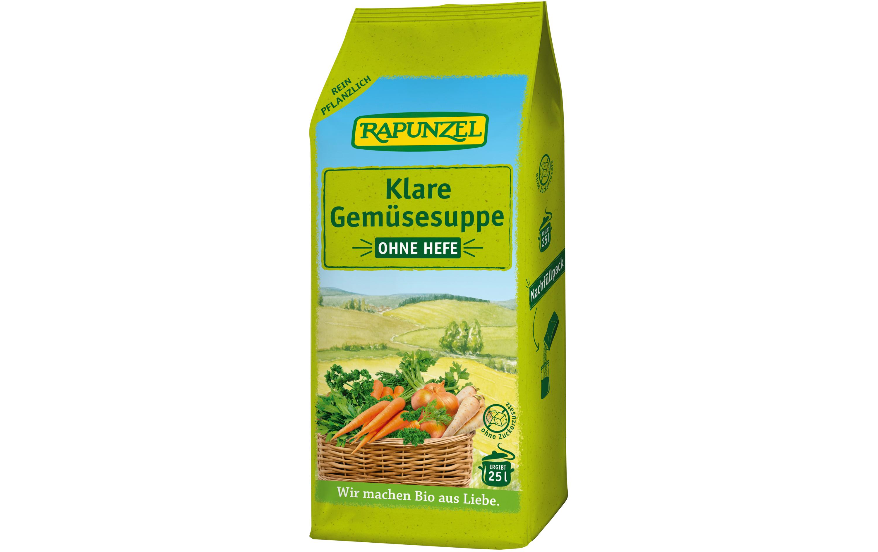 Gemüse-Bouillon Bio Klare Suppe ohne Hefe 500 gBouillon aus Gemüse und Gewürzen